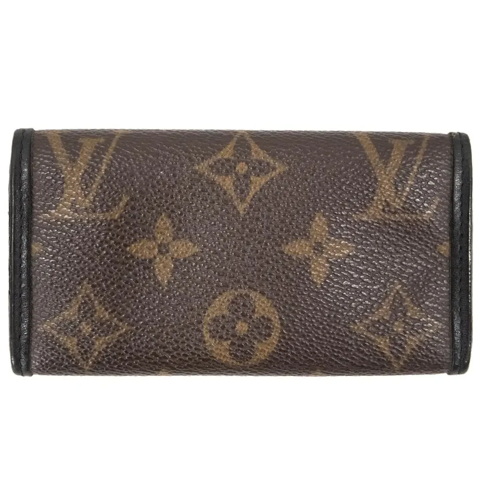 Authentic Louis Vuitton Monogram Macassar 6 Key Multicles